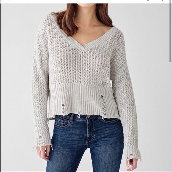 DL1961 Freeman Alley Distressed sweater - Picture 1 of 9